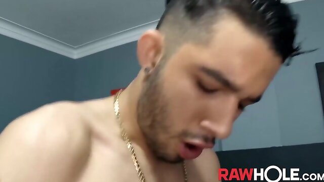 RAWHOLE Lil Latino Youngster Receives Rock Hard Weenie In Well-Lubed Backside