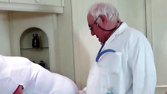 Granny Fucked At Doctor, Dirty Doctor, Julie Ginger, Juicy Granny