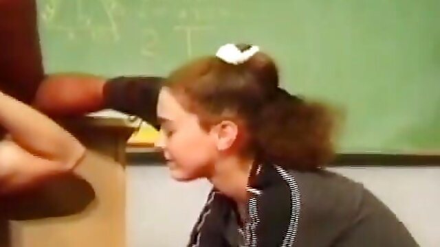 Horny Student Bangs Her Colleague Pussy While Another Dude Pumps His Asshole in the Classroom