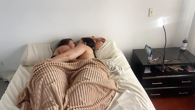 Lesbian Sex Under the Covers on a Cold Morning