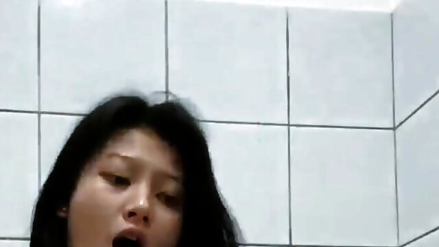 YOUNG LEAVES OF INDONESIAN CHICK IN THE BATHROOM