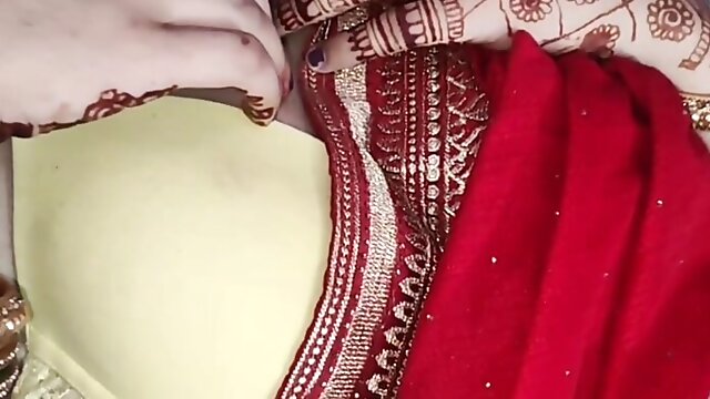 Suhagrat, Bisexual Husband, Desi, Homemade, Dirty Talk, Saggy Tits