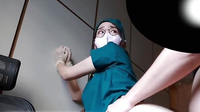 Asian Nurse Patient, Anal, Uniform