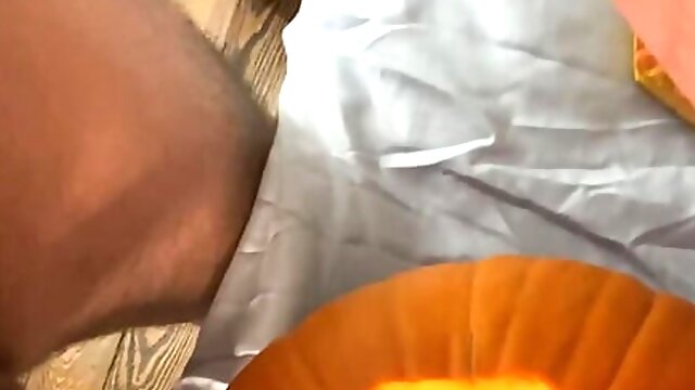 Daddy Fucks a Pumpkin and Cums