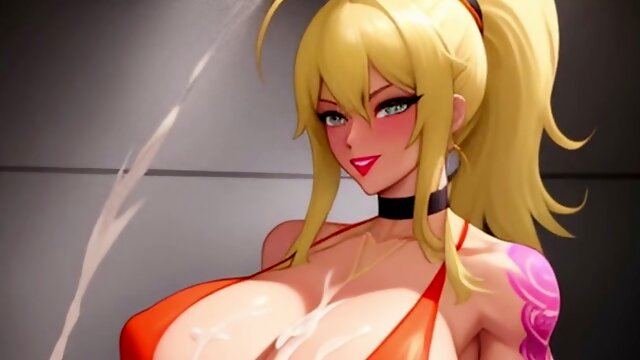 Big-titted anime porn ash-blonde with Marked Waist Created with Artificial Intelligence