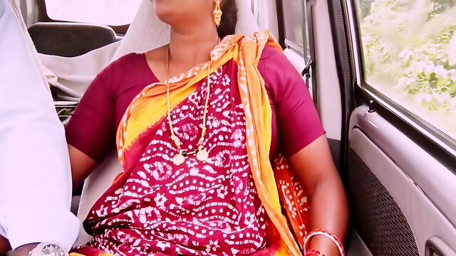 Telugu Stepmom Car Sex Long Drive For Sex With Stepson, Telugu Dirty Talks