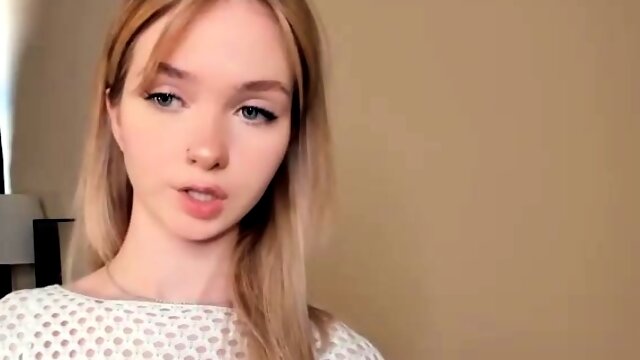 Blonde teen Sierras first erotic masturbation video