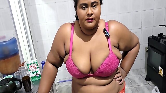 Fucking Stepmom In Kitchen, Indian, Amateur, BBW