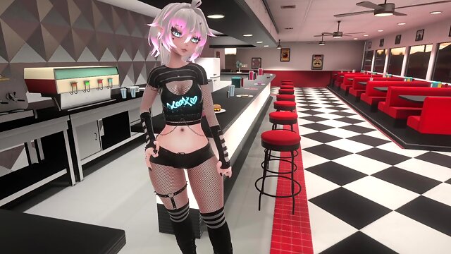 Futanari, Cartoon, Public, Hentai