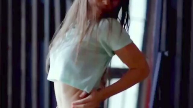 Cute teen fashion models twerk, dance naked and naked, striptease