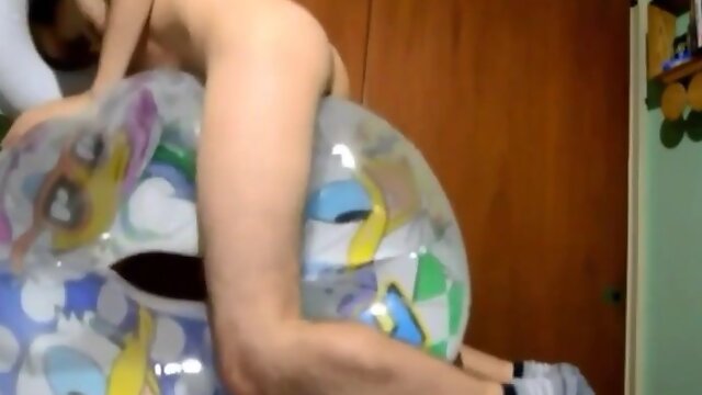 Twunk Climaxes Rigid Ravaging His Inflatable Lovemaking Fucktoy