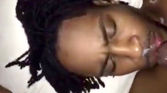 Black Amateur Takes Big Cock, Gets Facial 2
