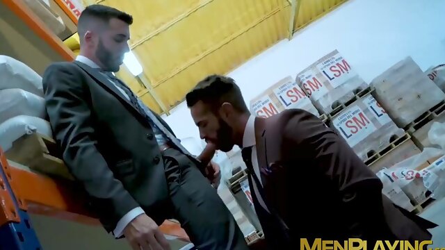 Sexy Dani Robles serves sloppy blowjob before he gave up his ass to Hugo Castellano