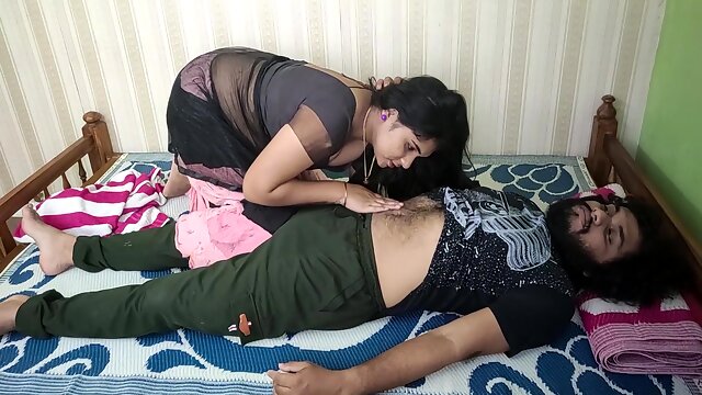 Vaishnavy Dominating Sharun Raj And Doing Hot Romance In Half Saree, Girl Domination, Girl Kiss On Dick And Hot Romance With Hot Kiss And Dick Hot