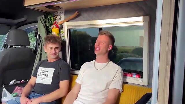 Couple Invite Straightfriend For A Van Trip