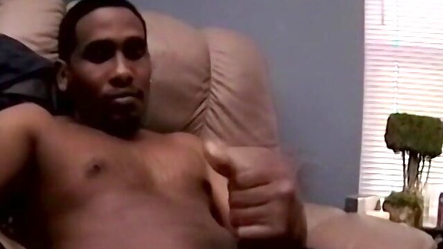 Nervous young boy strokes his hard rock BBC on cam