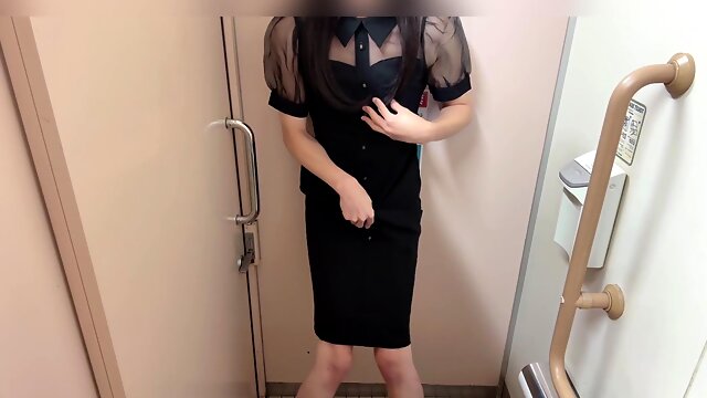 [Crossdressing] Japanese getting off with a bunch of orgasm in a ultra-cute uniform