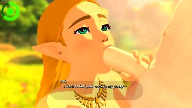 The Legend of Gerudo: Zelda Futanari Training [Futa, NTR,