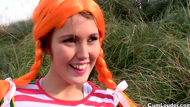 Redhead Pippi screwed by a massive pecker