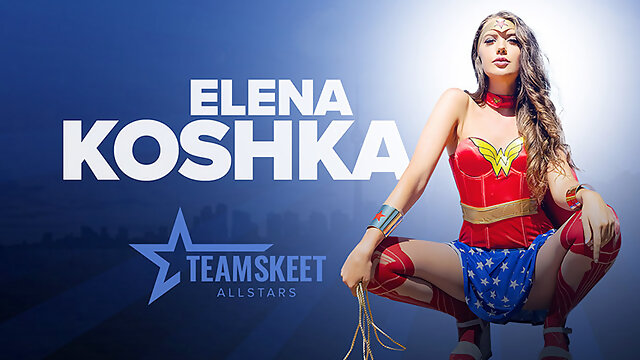 Elena Koshka & Nathan Bronson in A Night with Wonder Woman - TeamSkeetAllStars