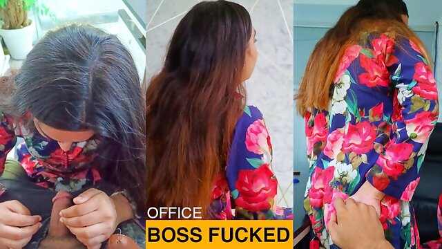 Roleplay My Hot Office Boss Mam Wants to Have Sex in Office