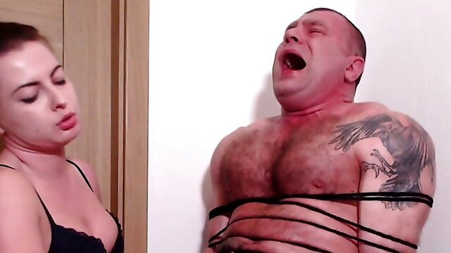 Post Orgasm Handjob, Tied Cum, Bondage Orgasm, Femdom Bondage, Hogtied, Ligotage