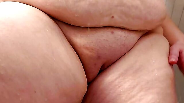 Bbw Shower, Masturbation, Orgasm, PAWG