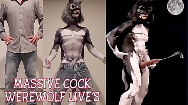 Skinny Twink Turns into a WEREWOLF and grows a Massive Cock and Shoots Big Cumshots  cosplay