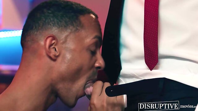 Submissive AJ Sloan endures dom Dillon Diaz enormous black cock