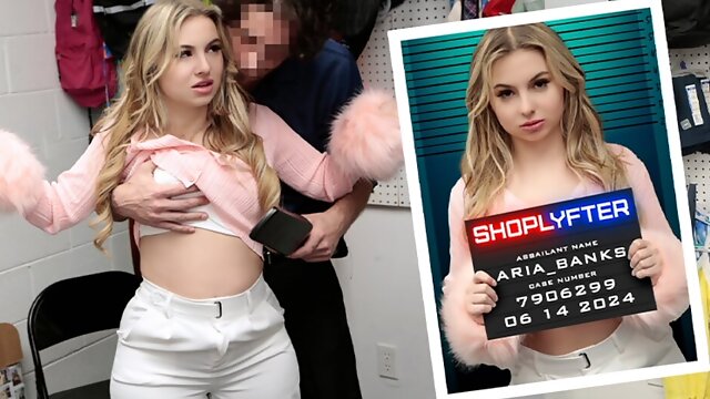 Bratty College Girl Aria Banks Thinks She Can Get Away With Shoplifting, But Our LPO Says Otherwise