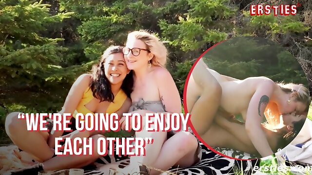 Ersties - Hanna & Jin Take Things Outdoors For a Hot Lesbian Sex Session