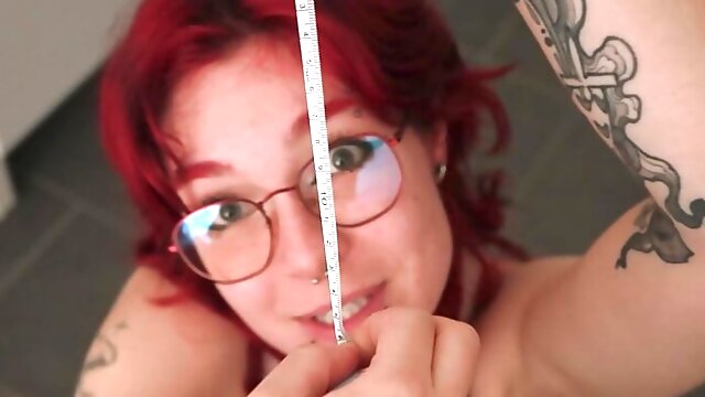 Redhead, German, Nerdy, Glasses, Amateur