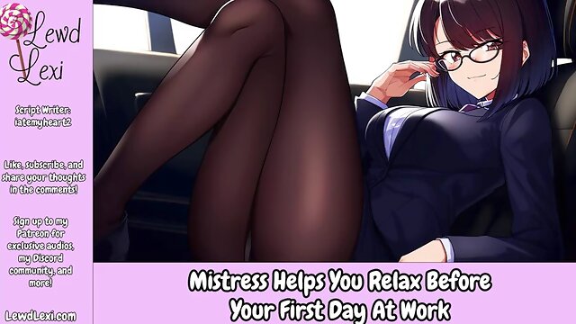 Mistress Helps You Relax Before Your First Day At Work - Erotic Audio For Men