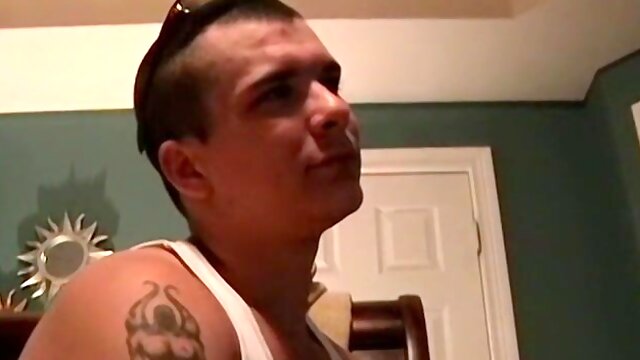 Amateur gay guy arrives on his bike for some masturbation