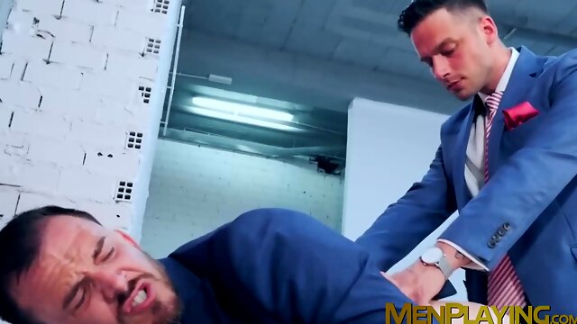 Cock addicted stallion Damon Heart gets a rough throatfuck