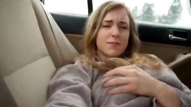 My naughty girlfriend and me having adventure fucking in car and got caught