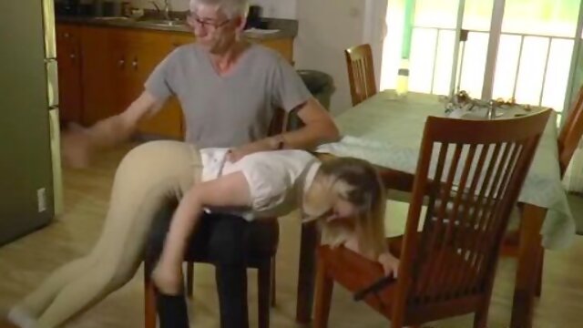 Equestrian spanked in jodhpurs