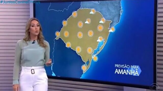 WEATHER GIRL, BRAZILIAN BLONDE MILF