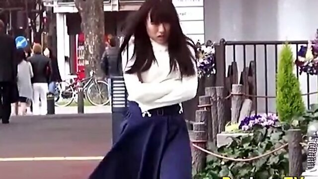 Japanese girls get filmed pissing in the public restroom voyeur