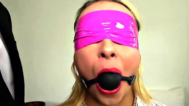 SPASCALSSUBSLUTS - Sub Candice Banks gagged and hard