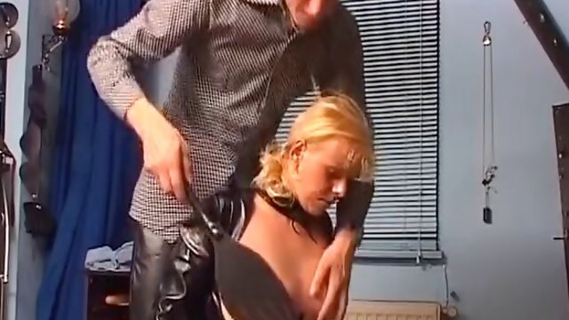 Big boobed German slut gets a facial after hard ass spanking action