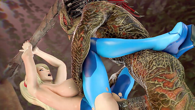 Samus Vs Predator by 26regionsfm (animation with Sound) 3D Hentai Porn Sfm