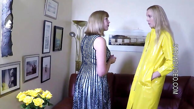 Raincoat, Plastic, Kinky Matures, Spanking Punishment, Lesbian