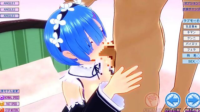 An Ideal Cute Maid - Re:ZERO s Rem 3D Hentai Parody - Gameplay Ver.1