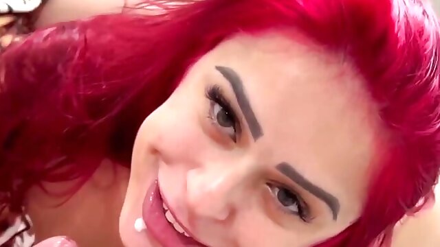 Swallow Compilation, Cum In My Throat, POV, Whore, Redhead