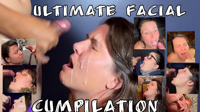 Facial Compilation, Cum In Mouth