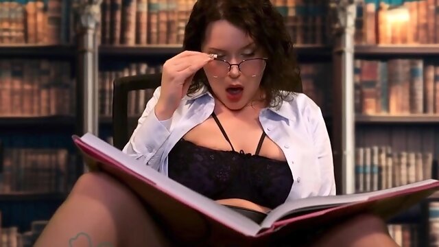 Little Clover Whisper - Spying On The Naughty Librarian