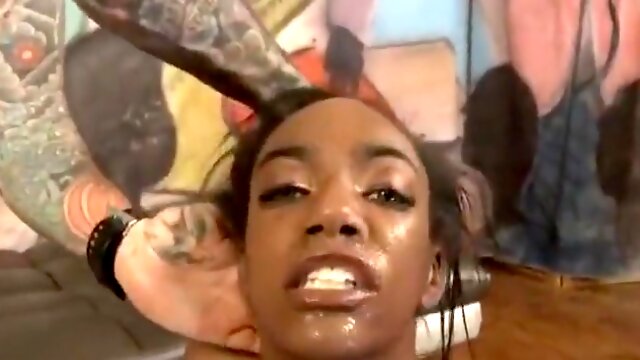 Black Ghetto Ho Getting Her Face Pounded Out - Leisha Lush