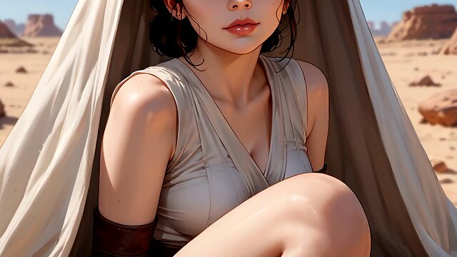 Hermaphroditism Rey from starlet Wars Solo jack