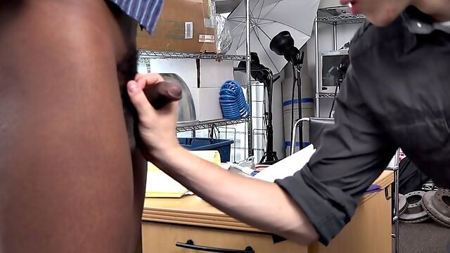 IR white bottom drilled in office by Black dominant top